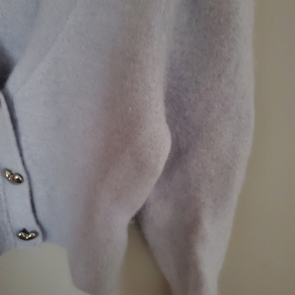 & Other Stories | Powder Blue Button Up Cardigian - Picture 6 of 9